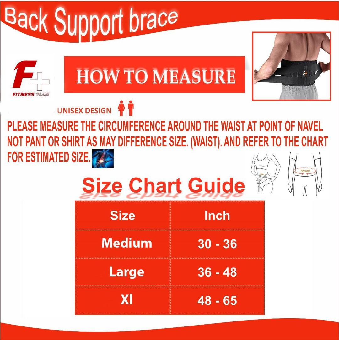 Black Nylon Lumbar Support Belt XL XXL