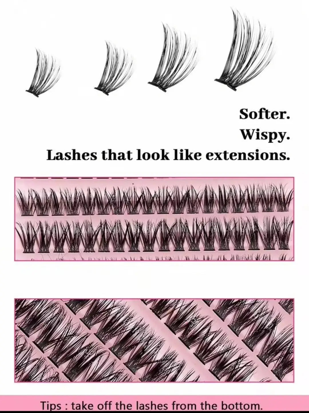 3 In 1 Eyelash Kit With Glue &Applicator , Lashes Box 1 Pc