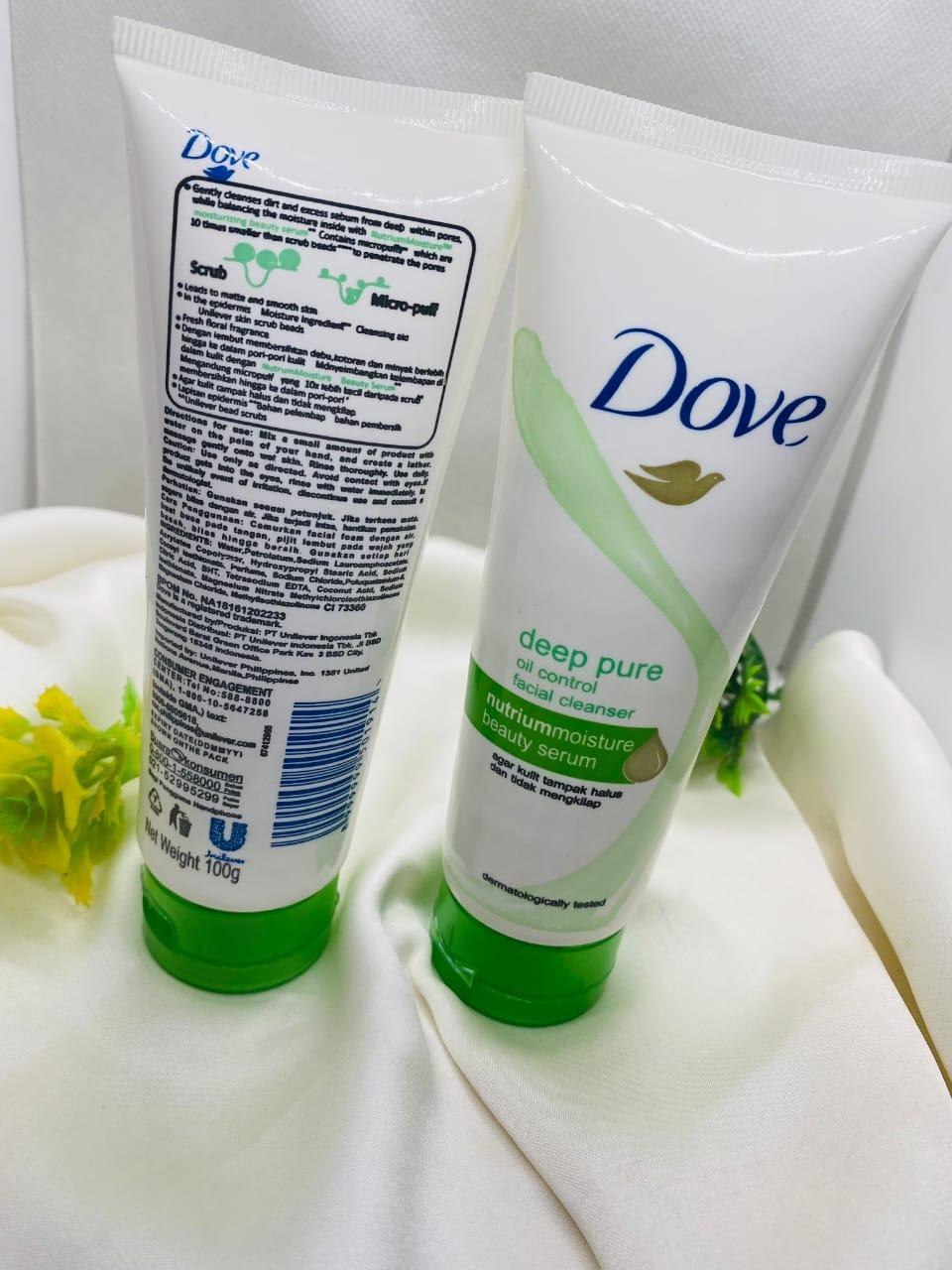Dove Deep Pure Facial Cleanser Oil Control Green Serum