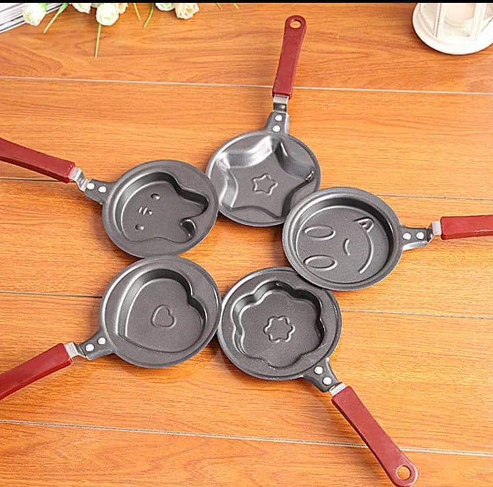 Stainless Steel Mini Frying Pan 12cm Black Animal Design