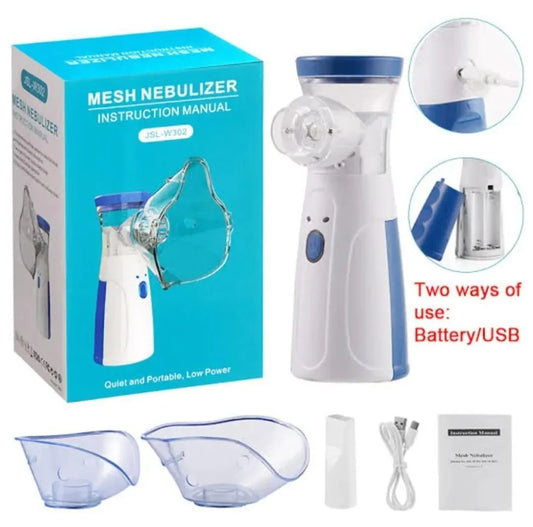 Portable Silent Nebulizer for Kids Adults White ABS