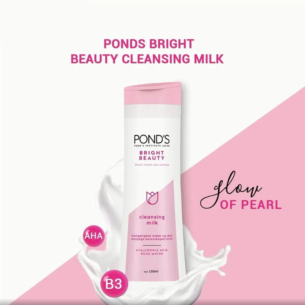 Ponds Bright Beauty Cleansing Milk 150ml AHA B3