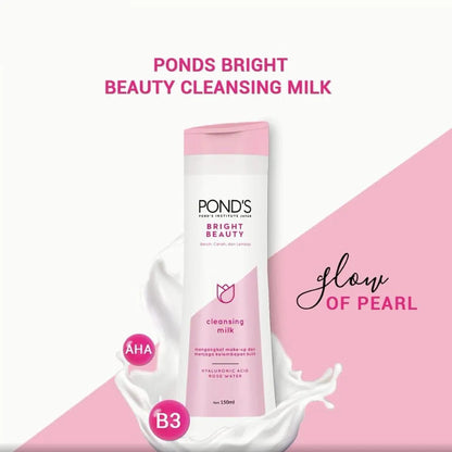 Ponds Bright Beauty Cleansing Milk 150ml AHA B3