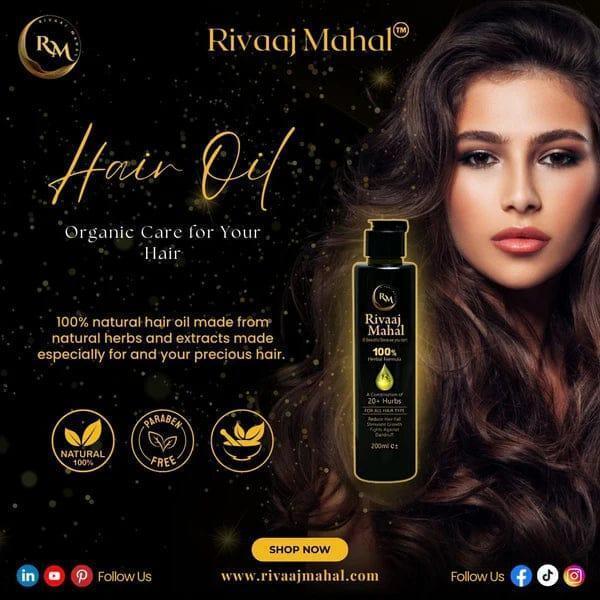 Rivaaj Mahal 100% Herbal Hair Oil for All Hair Types