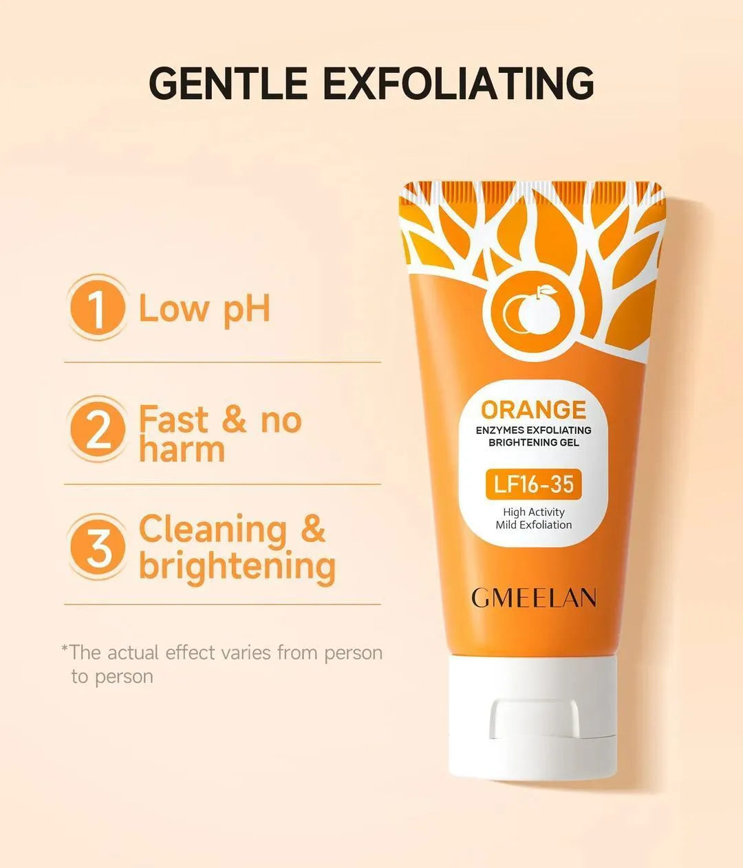 Orange Enzyme Exfoliating Brightening Gel for All Skin Types