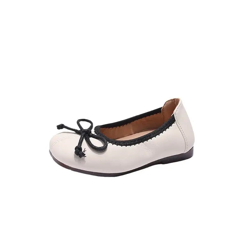 Bow Tied Princess Flat Shoes for Girls 2-5 Years
