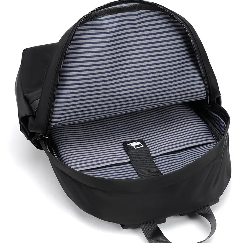Black Polyester Laptop Backpack for Professionals Students
