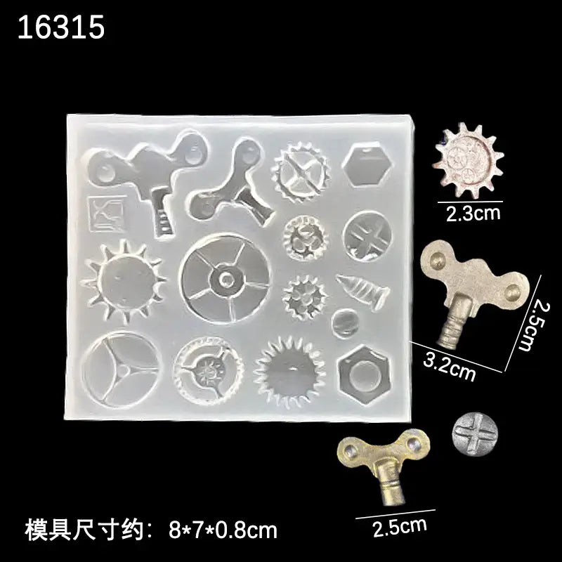 Premium Silicone Gear Molds for DIY Crafts Pakistan