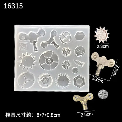 Premium Silicone Gear Molds for DIY Crafts Pakistan