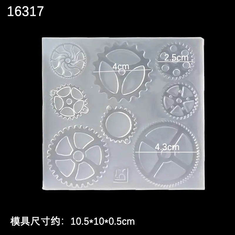 Premium Silicone Gear Molds for DIY Crafts Pakistan