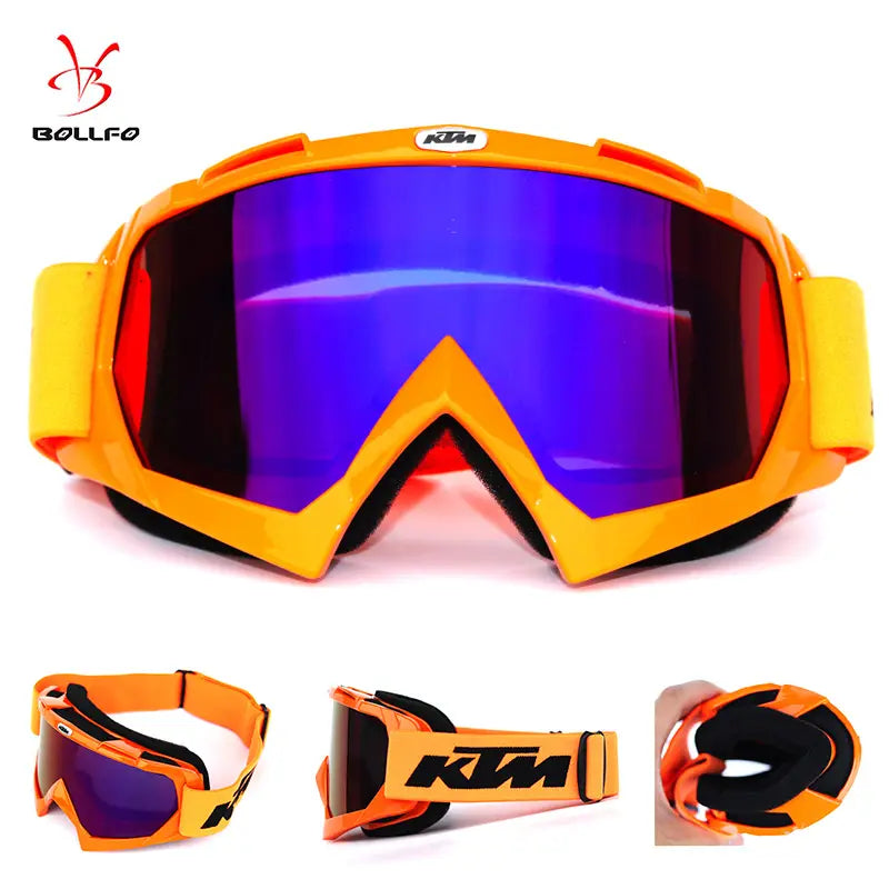 KTM Orange Windproof Motorcycle Goggles
