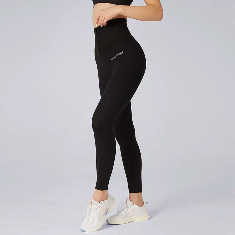 Women High Waist Fitness Pants Black Shaping Yoga Training