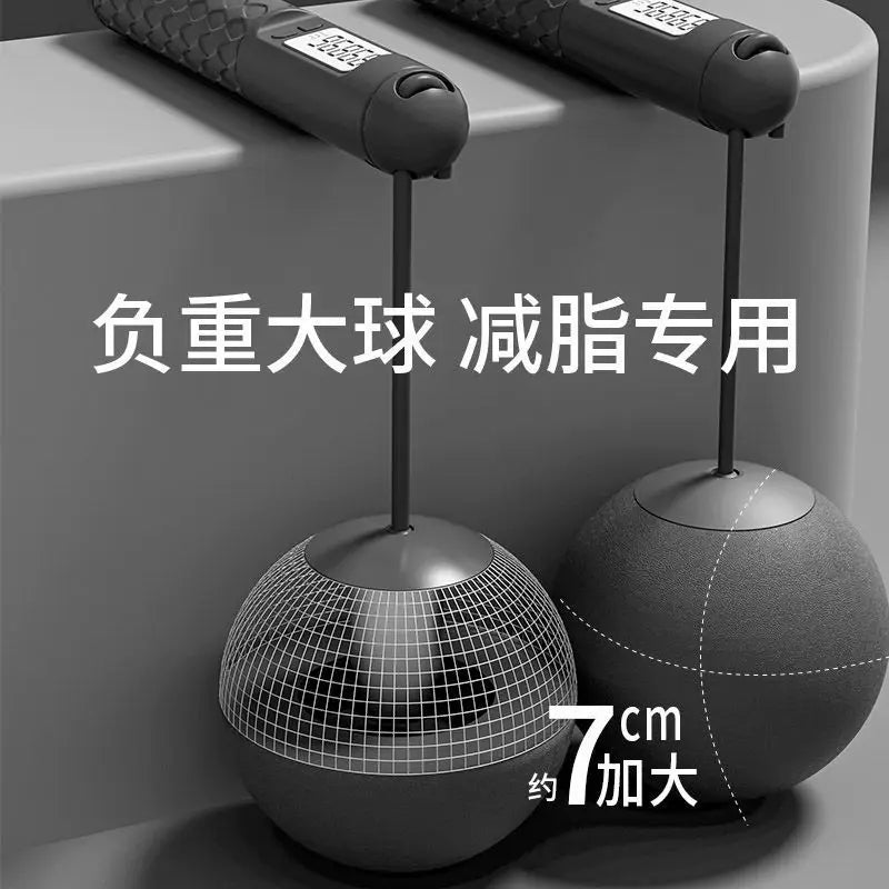 Intelligent Digital Weighted Skipping Rope Black Dual-Use