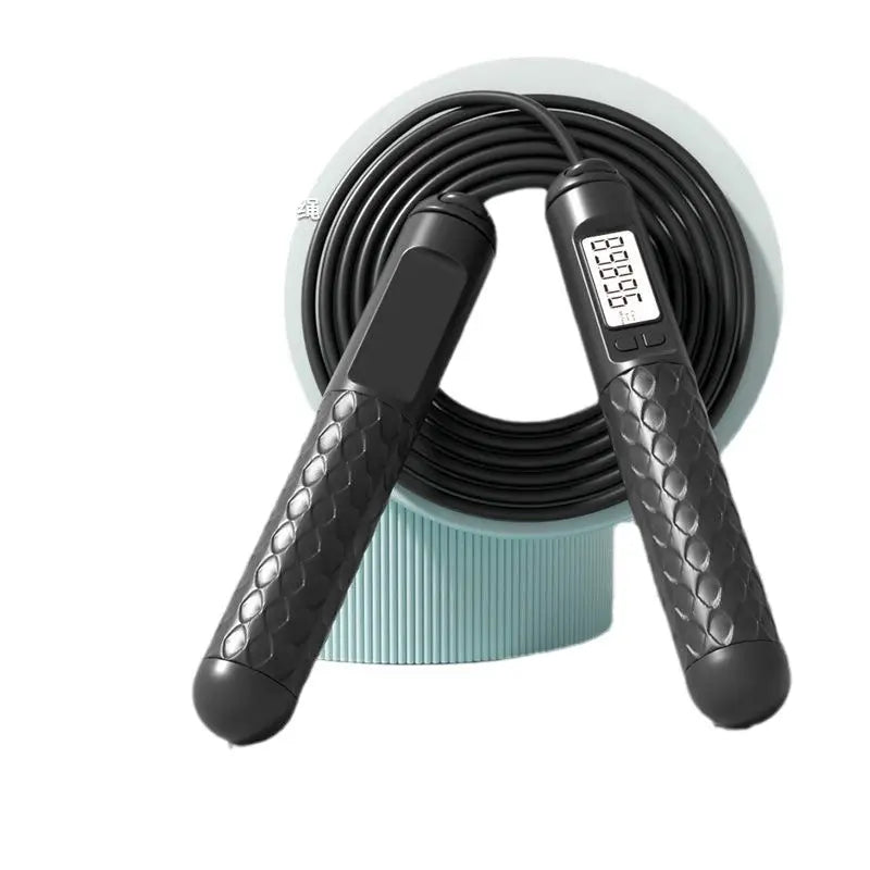 Intelligent Digital Weighted Skipping Rope Black Dual-Use