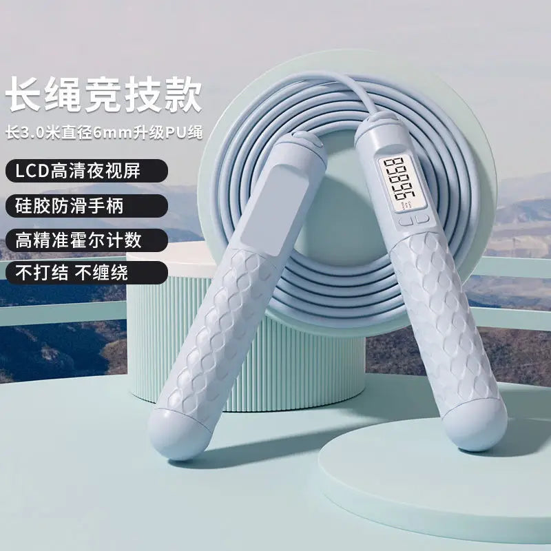 Intelligent Digital Weighted Skipping Rope Black Dual-Use