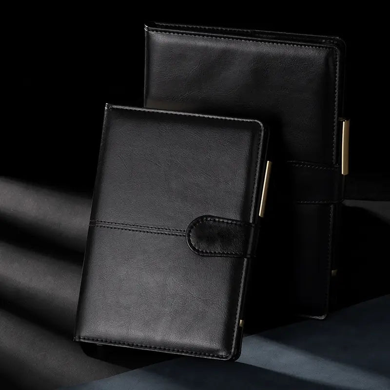 A5 PU Leather Business Notebook with Buckle Closure