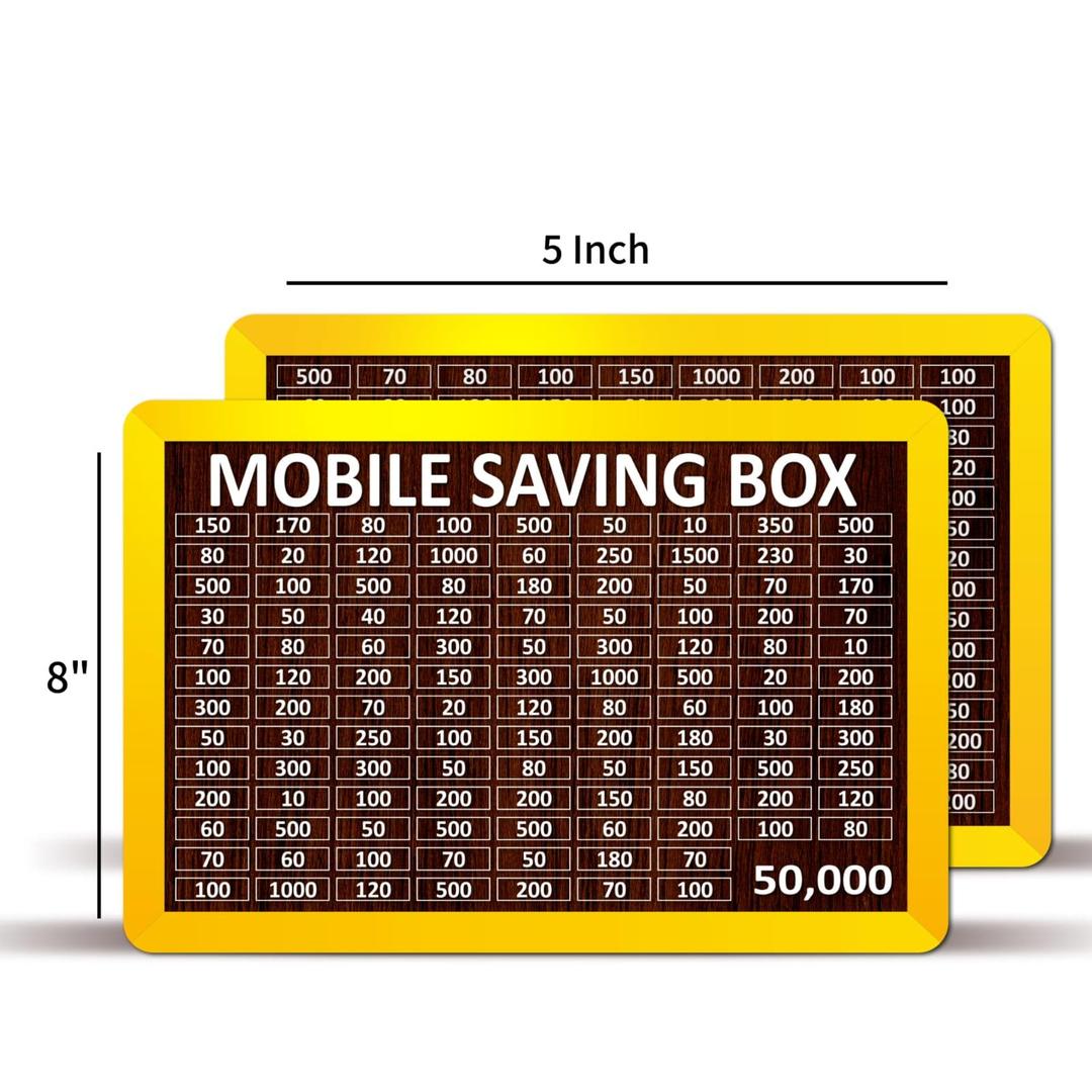 Golden Wooden Money Box for 50k PKR Savings