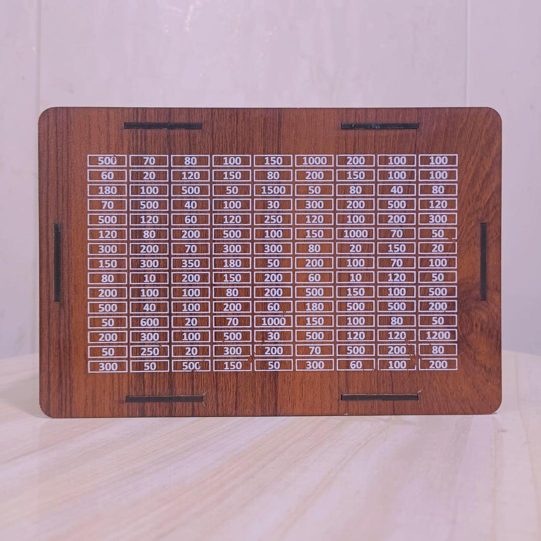 Golden Wooden Money Box for 50k PKR Savings