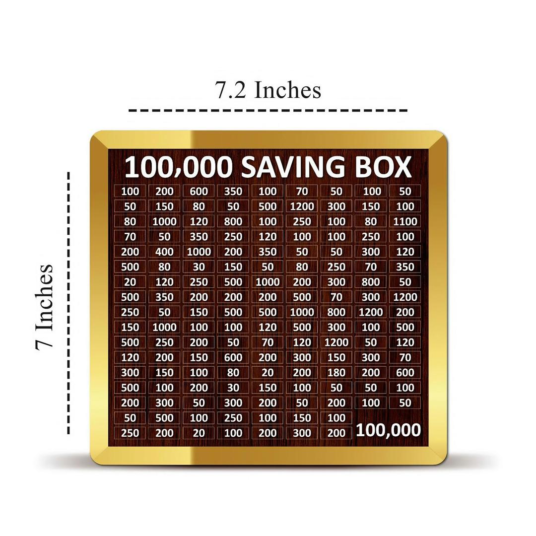 100,000 PKR Wooden Savings Box for Home Office