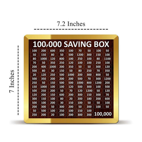 100,000 PKR Wooden Savings Box for Home Office