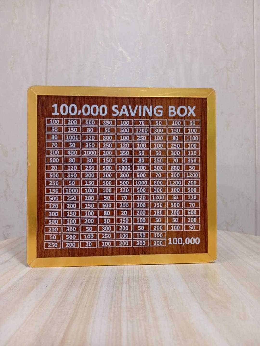 100,000 PKR Wooden Savings Box for Home Office