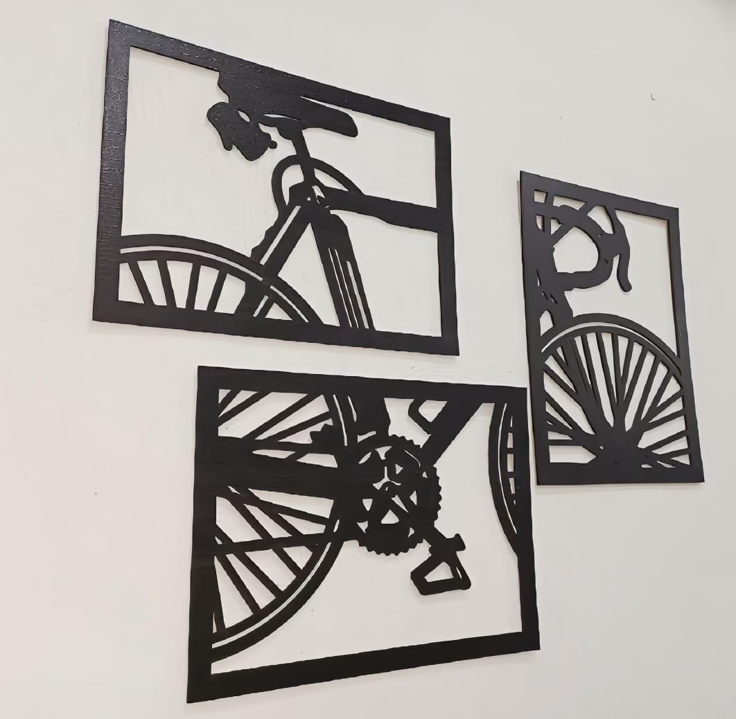 Black Bicycle Wall Sticker Modern Home Decor