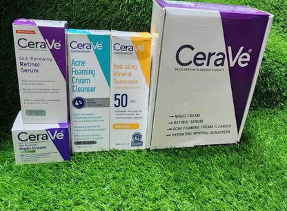 CeraVe 4 in 1 Skincare Bundle for Sensitive Skin