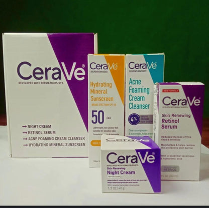 CeraVe 4 in 1 Skincare Bundle for Sensitive Skin