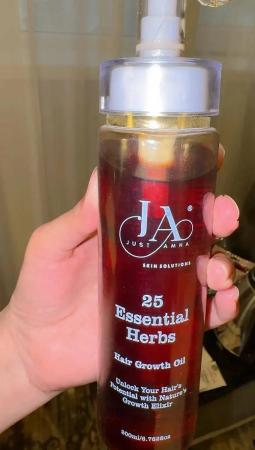25 Essential Herbs Hair Growth Oil for All Hair Types