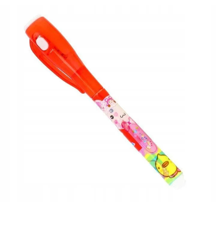 Invisible Gel Pens Set of 3 Multicolor UV Flashing