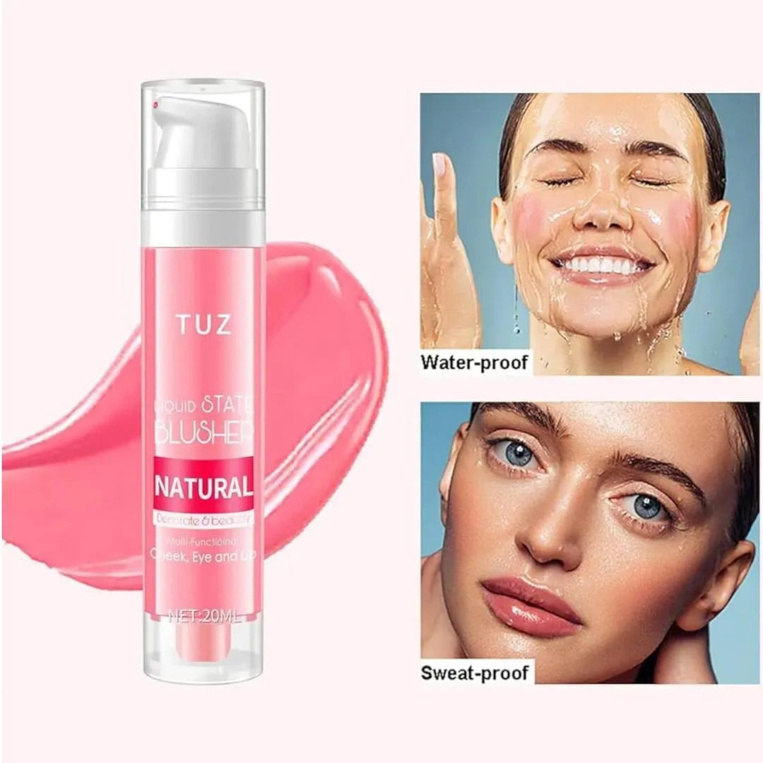 TUZ Glowy Liquid Blush 20ml Natural Dewy Finish