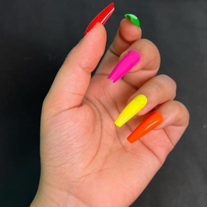576 Pcs Multicolor Fake Nails ABS Plastic Pakistan