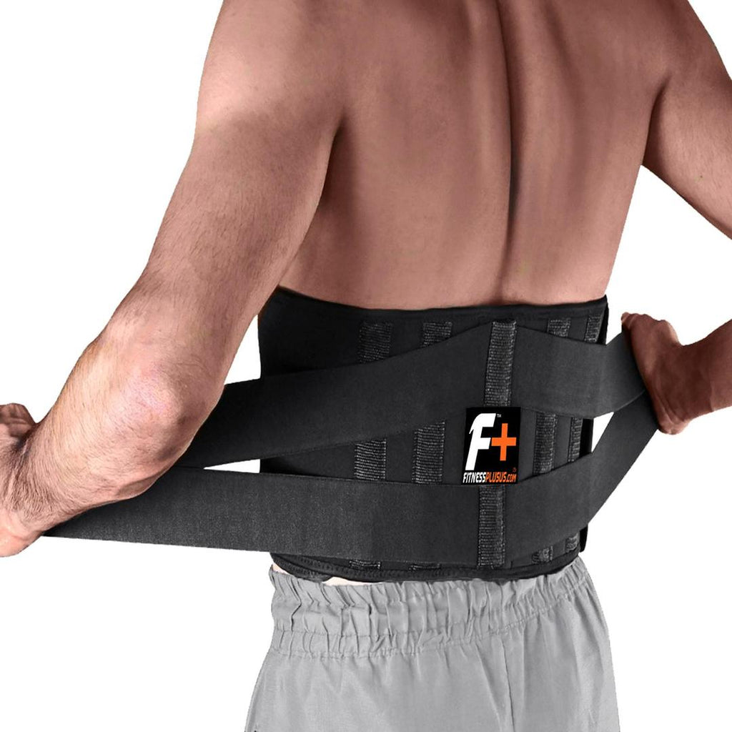 Black Nylon Lumbar Support Belt XL XXL