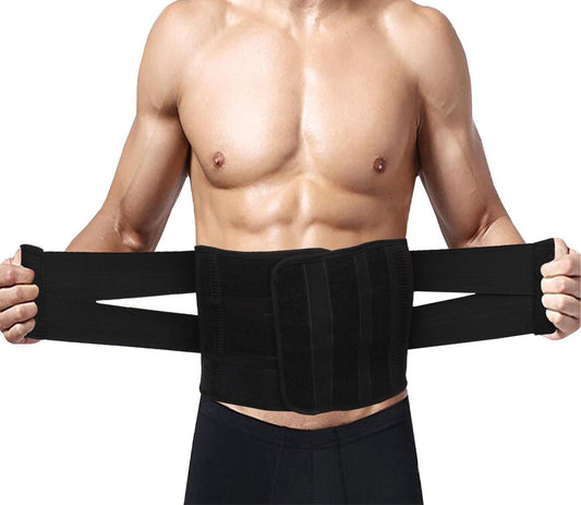 Black Nylon Lumbar Support Belt XL XXL