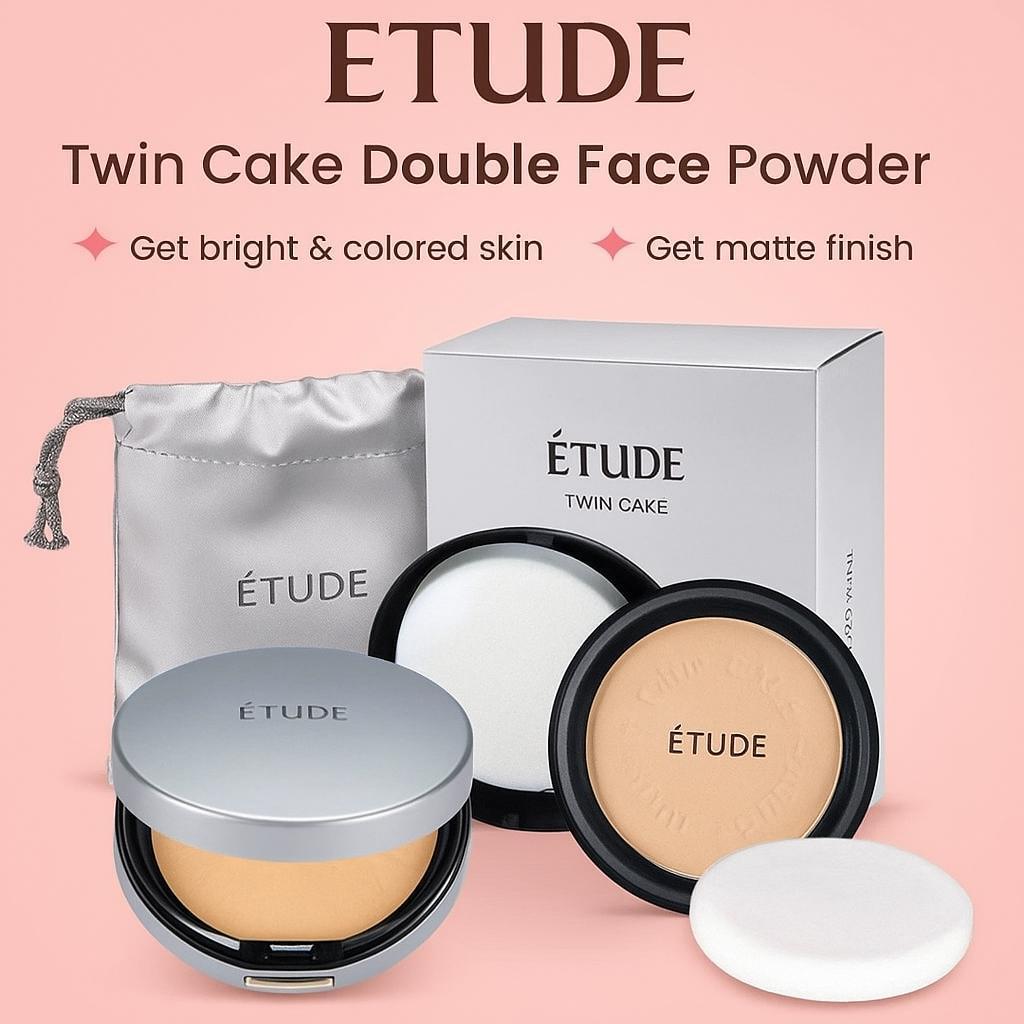 2 in 1 Matte Glowy Face Powder for All Skin Types