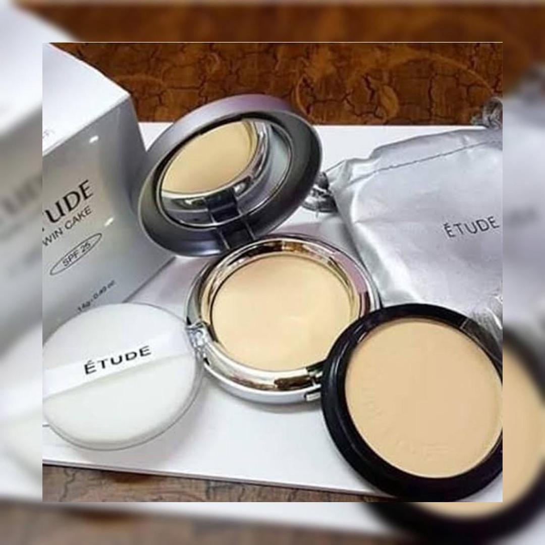 2 in 1 Matte Glowy Face Powder for All Skin Types