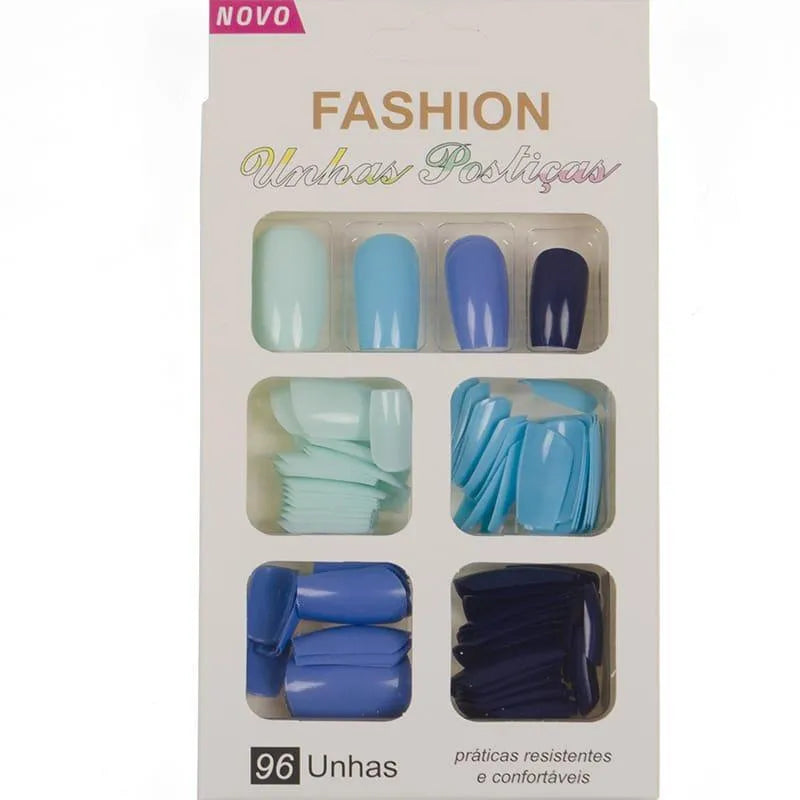 Acrylic Fake Nails Multicolor Smooth Coverage Pack of 1