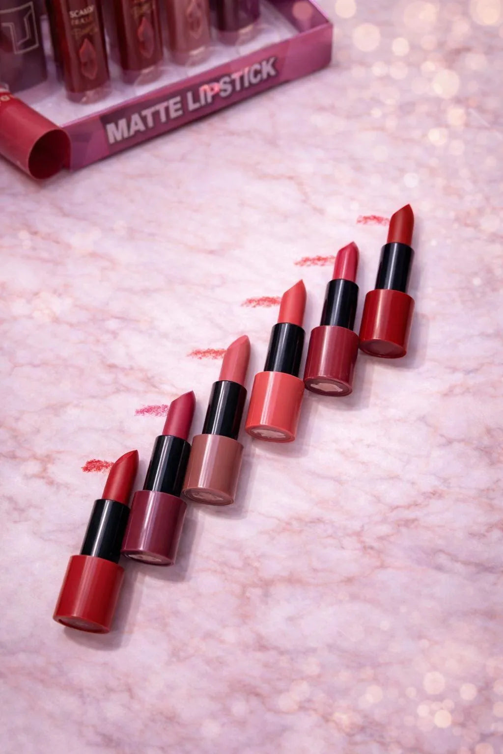 Cool Undertone Lipstick Set of 6 Red Caps