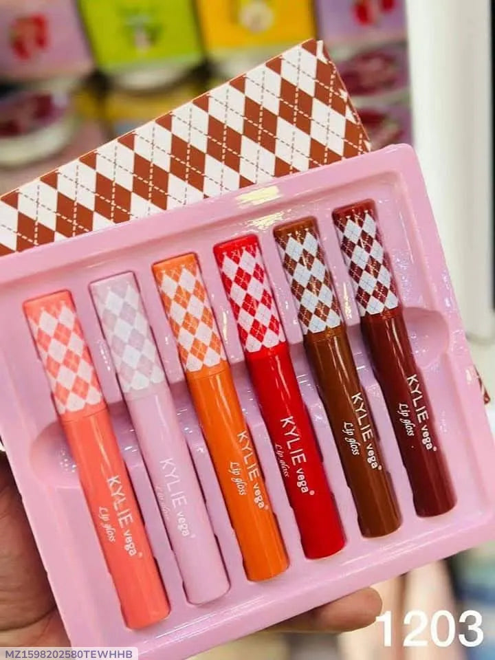 Multicolor Liquid Lip Gloss Set of 6 Cool Undertone