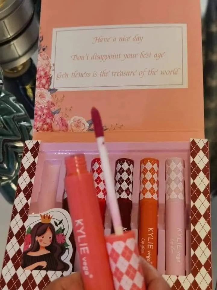 Multicolor Liquid Lip Gloss Set of 6 Cool Undertone