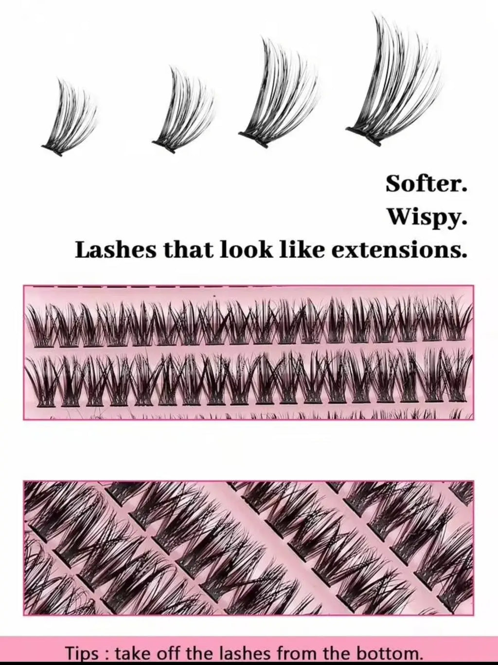 3 In 1 Eyelash Kit With Glue &Applicator , Lashes Box 1 Pc