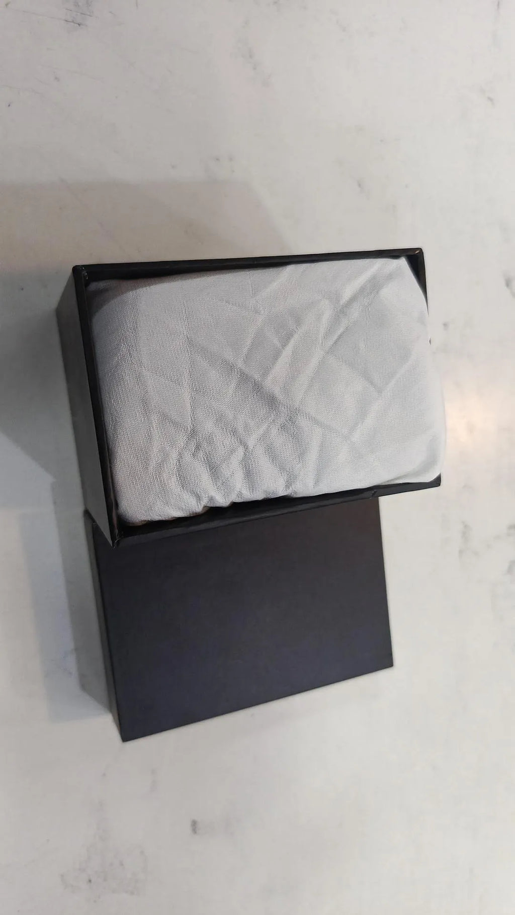 Black Square Storage Box for Home or Office