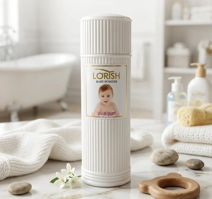 Baby Powder for Sensitive Skin, White, 1 Pcs