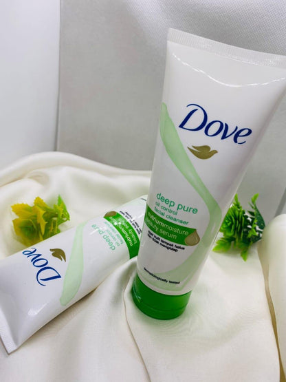 Dove Deep Pure Facial Cleanser Oil Control Green Serum