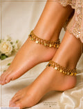 Gold Plated Artificial Stones Anklet