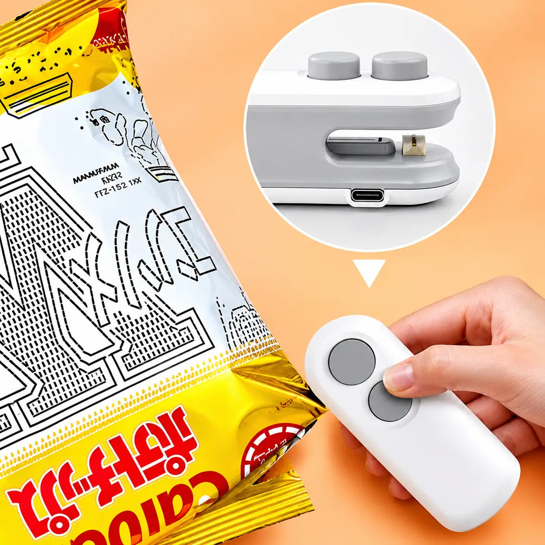 Mini Heat Sealer Machine | Portable Handheld Bag Sealing Machine | Food Snack Packet Sealer | Easy & Quick Seal
