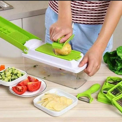 Nicer Dicer Plus 14-in-1 Green Kitchen Tool