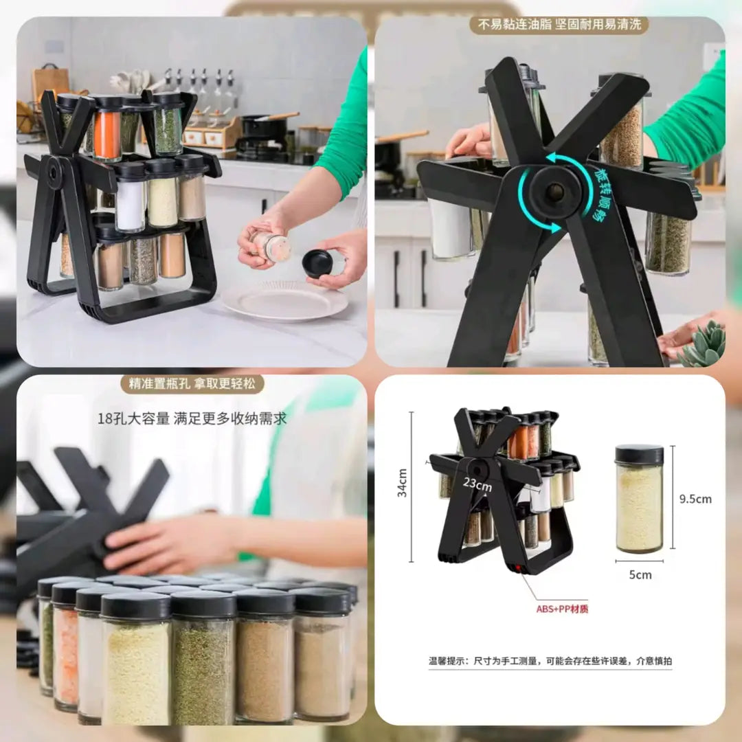 Spice jar Ferris wheel 18 piece