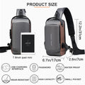 Black Multifunction Anti-Theft USB Charging Crossbody Shoulder Bag | Stylish, Secure & Travel-Ready
