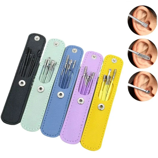 6 Pcs Ear Cleaning Tool Kit, Ear Pick Tools, Wax Removal Kit